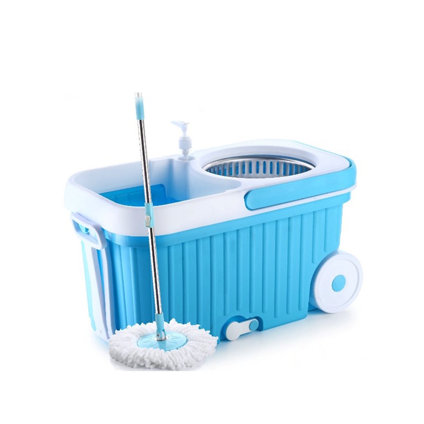 Spin Mop With Bigger Wheels And Plastic Auto Fold Handle For 360 Degree Cleaning - Happy Price - Image 6