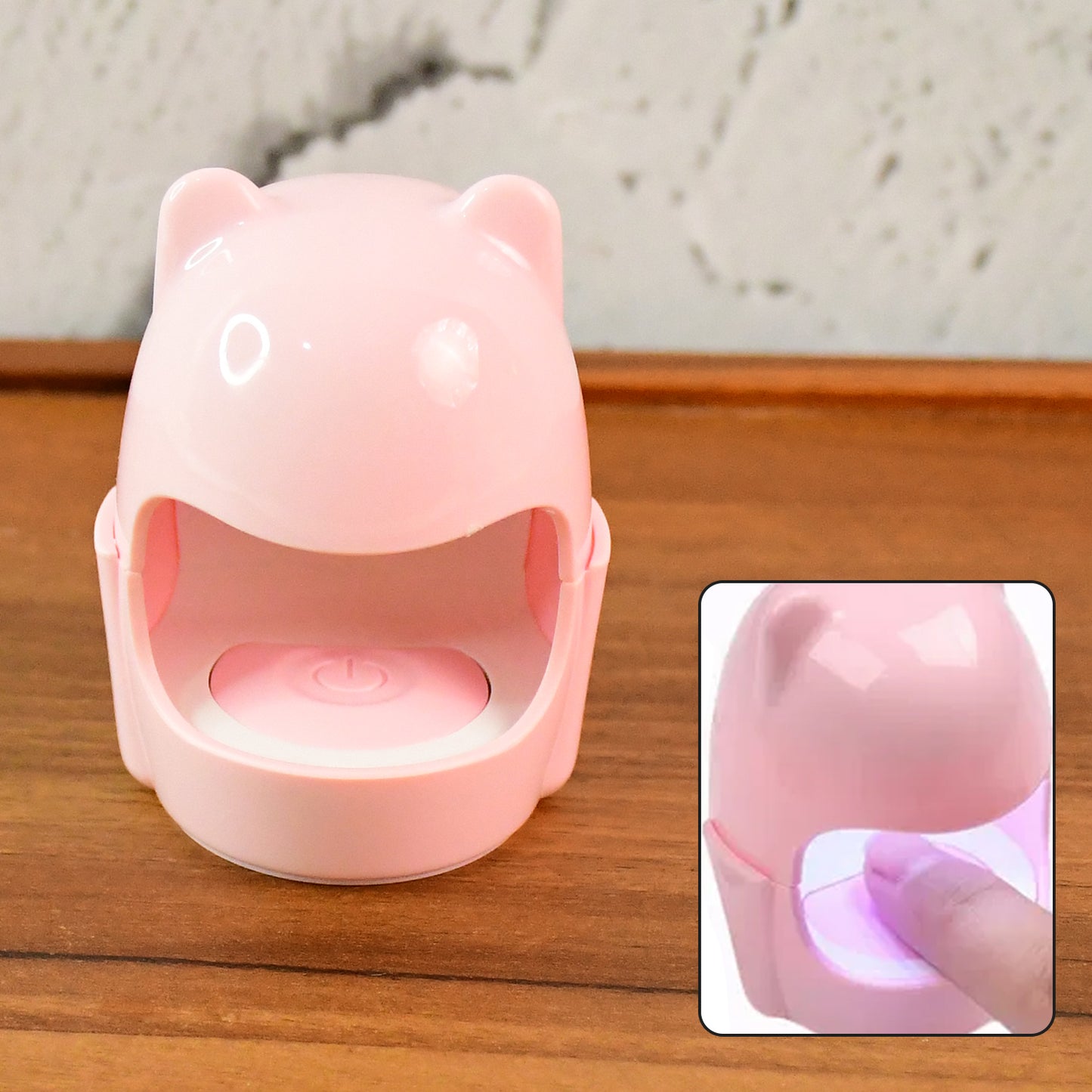 Mini Led Nail Dryer  Usb Rechargeable Nail Polish Curing Lamp (1 Pc) - Happy Price - Image 3