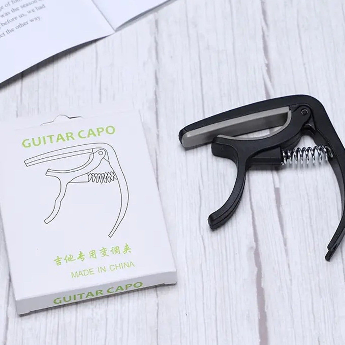 Guitar Capo With Pickup Stand Soft Pad For Acoustic And Electric Guitar Ukulele Mandolin Banjo Guitar Accessories - Happy Price - Image 1