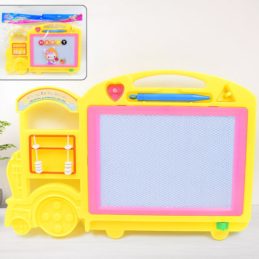 Bus Shape Drawing  Writing Slate Board For Kids (1 Pc  32  21 Cm) - Happy Price - Image 1