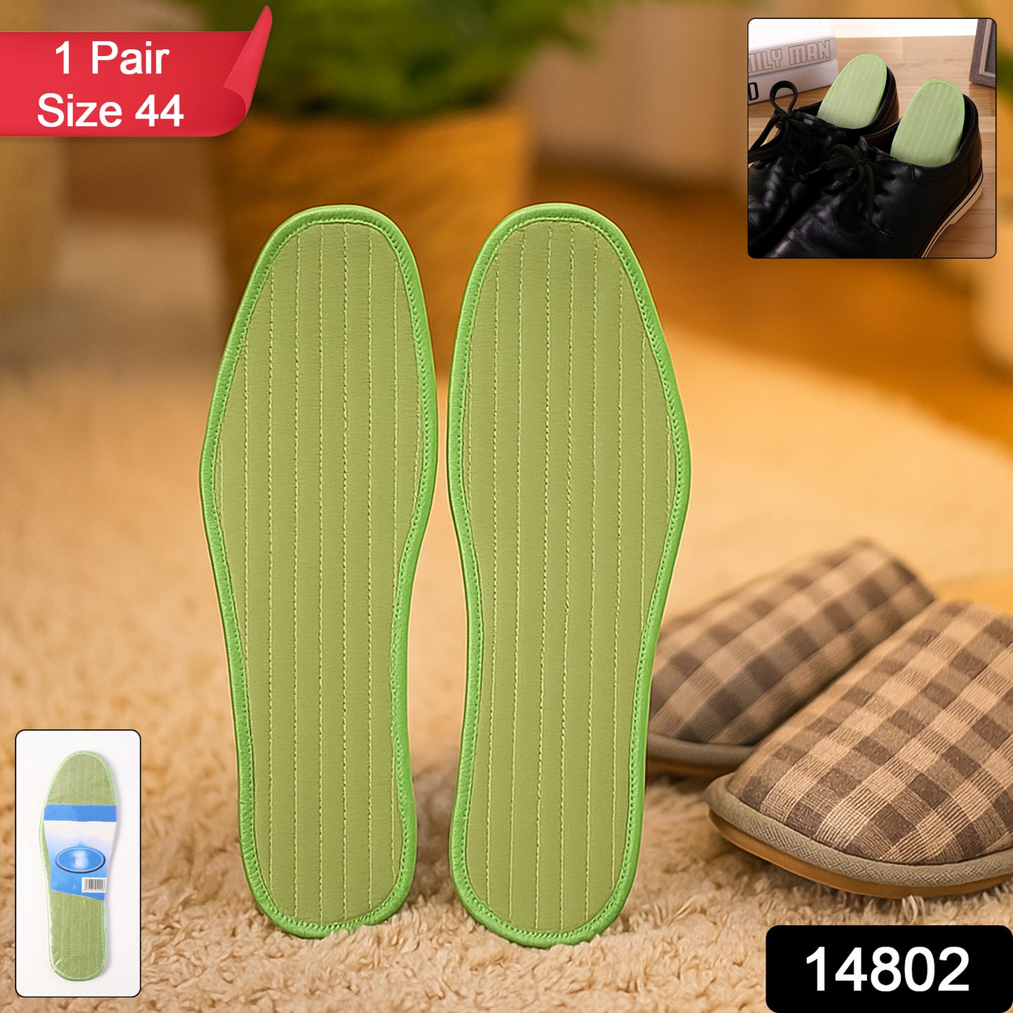 Comfort Shoe Insoles for Size 44 Foot Support (1 Pair) - Happy Price - Image 1