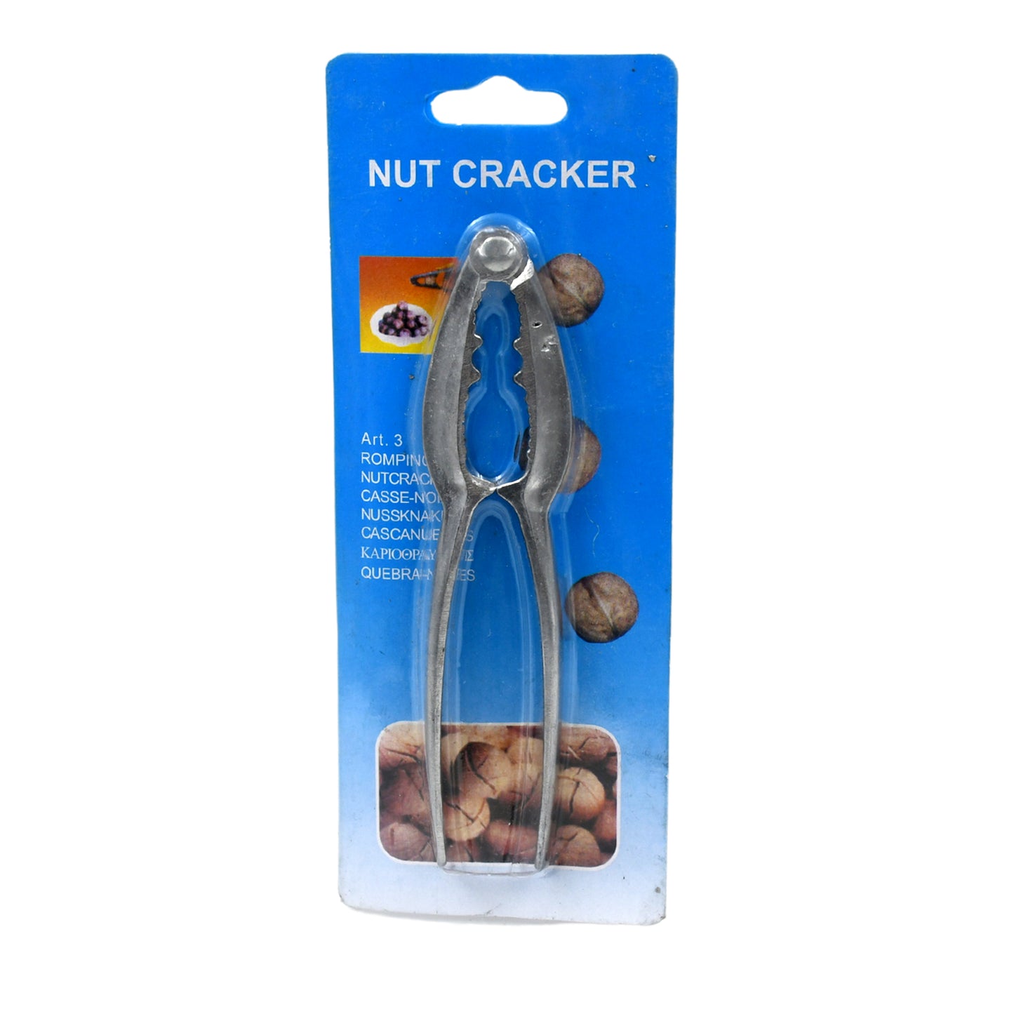 Small Walnut Cracker Luxury Die Cast Stainless Alloy Nut Cutter Walnut Clamp Plier Portable Smart Walnut Akhrot Household Open Core Pliers For All Nuts - Happy Price - Image 5