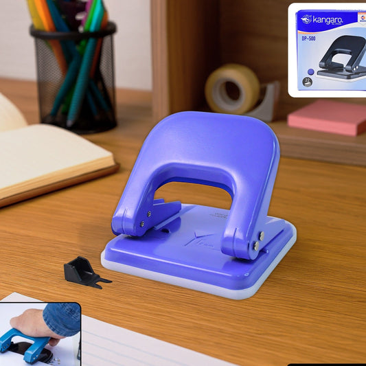 Heavy Duty Two-Hole Punch Machine with Metal Base - Up to 22 Sheets - Happy Price - Image 1