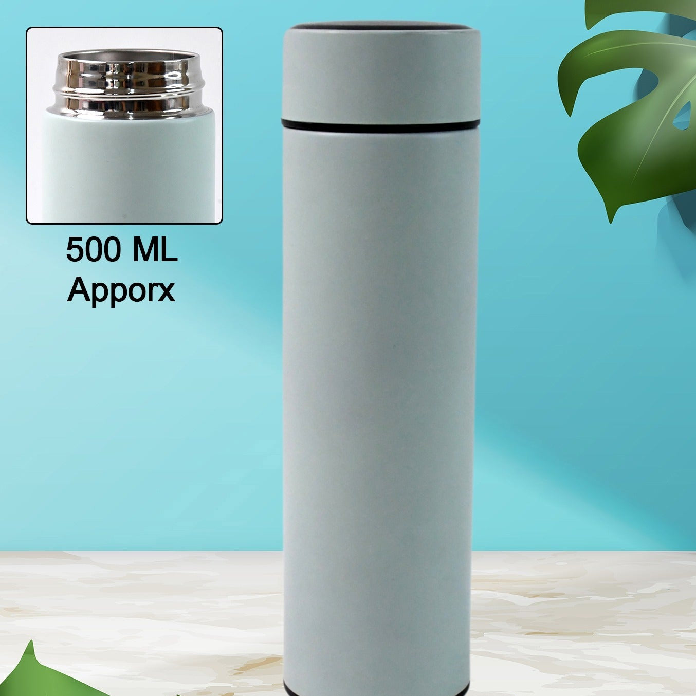 Stainless Steel Water Bottle (500 Ml Approx) - Happy Price - Image 1