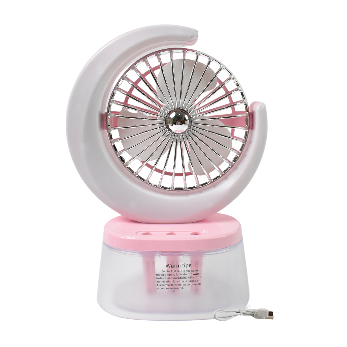 Desktop Fan - Camping Fan With Led Light Portable Humidifying Fan (1 Pc  Plug  Play Fan) - Happy Price - Image 6