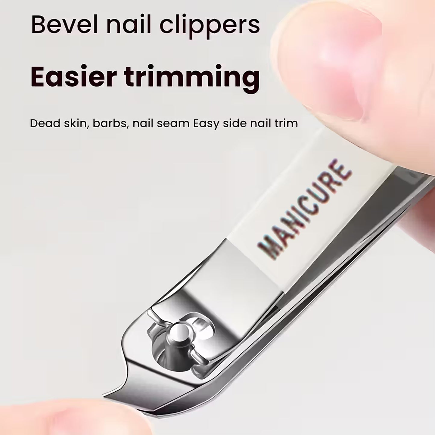 8-Piece Stainless Steel Manicure Pedicure Grooming Kit with Travel Case - Happy Price - Image 5