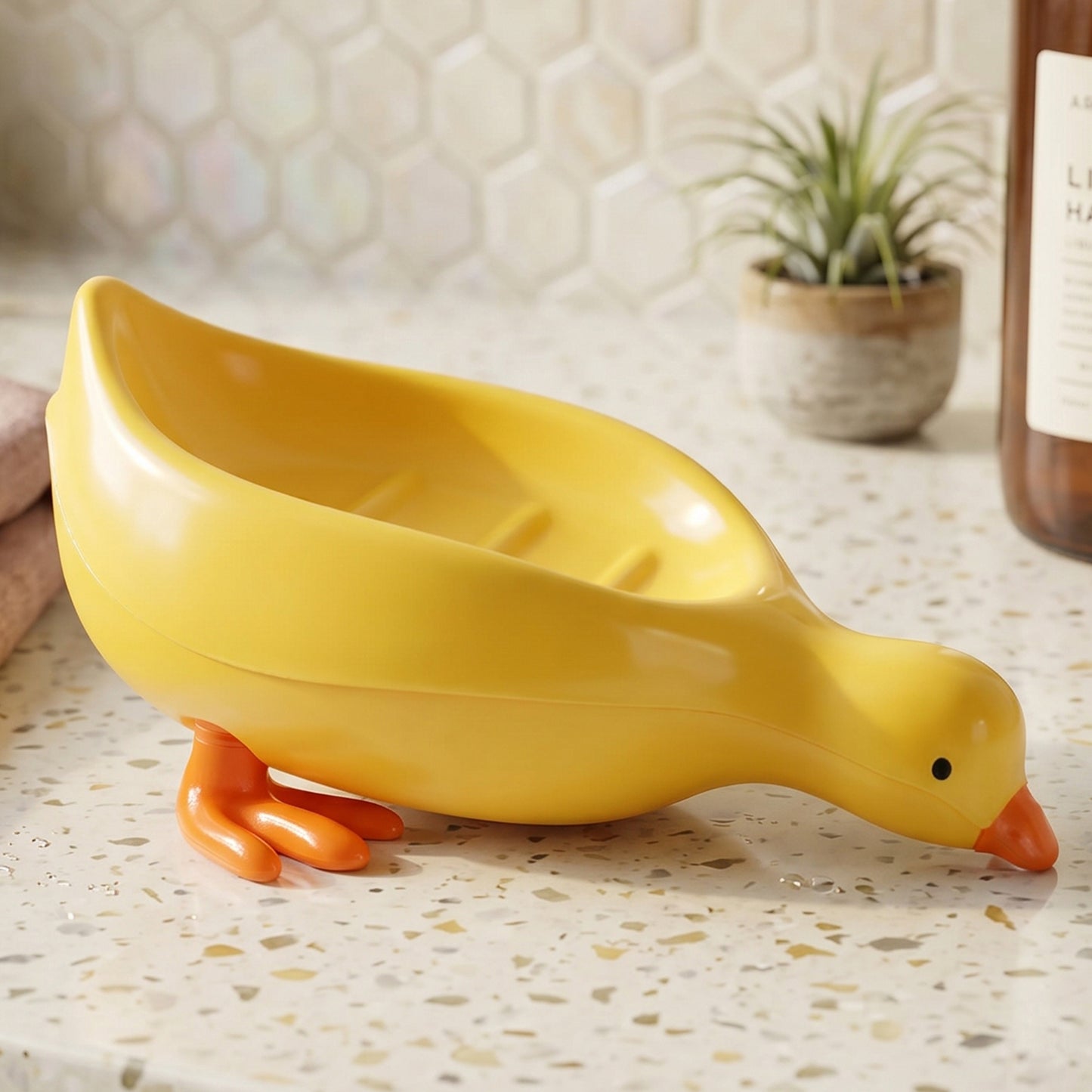 Cute Duck Soap Holder Box - Plastic Bathroom Tray for Kids (1 Pc) - Happy Price - Image 3