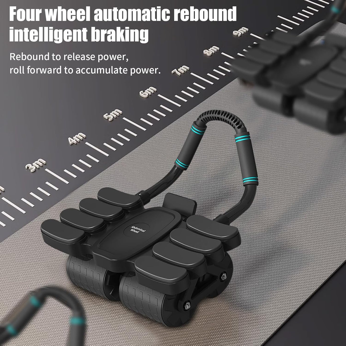 Automatic Rebound Abdominal Wheel With 8 Elbow Supports (1 Pc) - Happy Price - Image 6