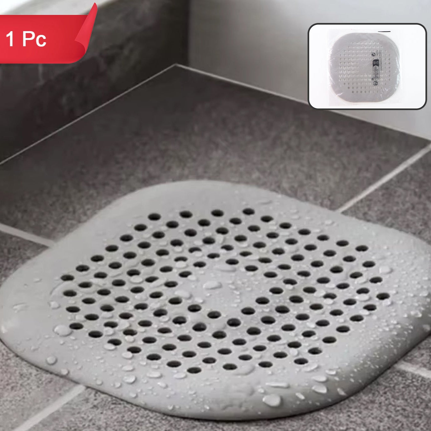 Flexible Silicone Drain Cover Strainer (1 Pc) - Happy Price - Image 1