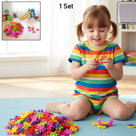 Colourful Building Blocks Toy Set for Kids - Creative Interlocking Puzzle (1 Set) - Happy Price - Image 1