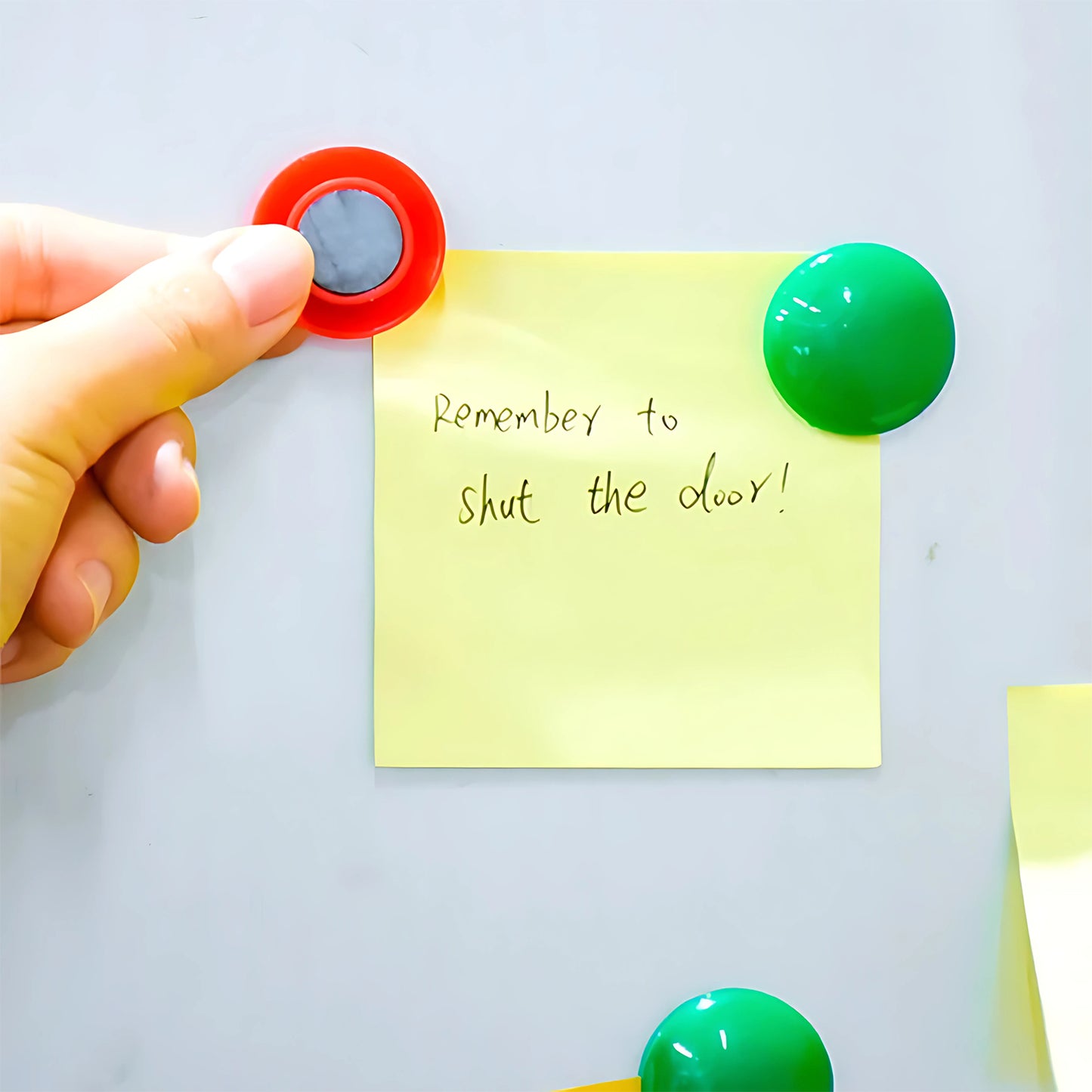 Yellow Board Magnets Circular Plastic Buttons (1 Pc) - Happy Price - Image 6