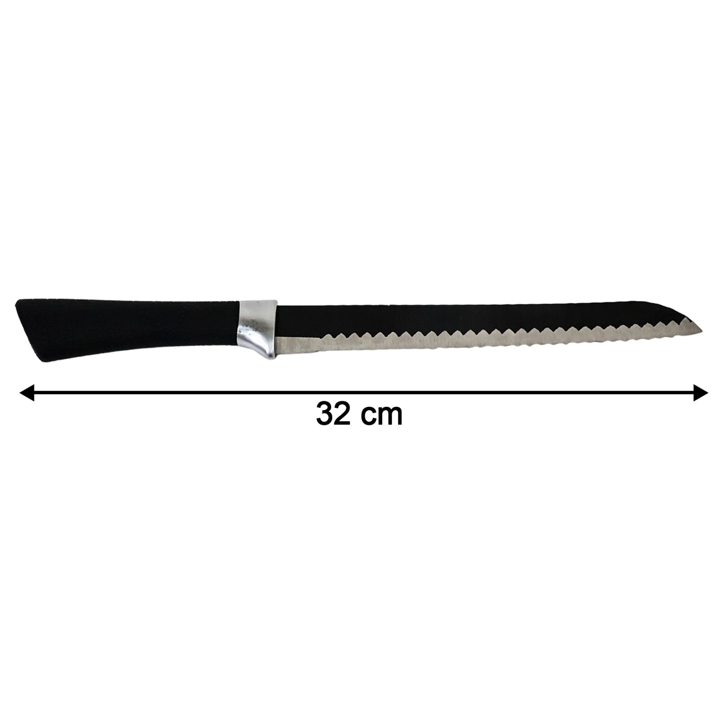 32cm Serrated Bread Knife with Ergonomic Handle for Effortless Slicing - Happy Price - Image 3
