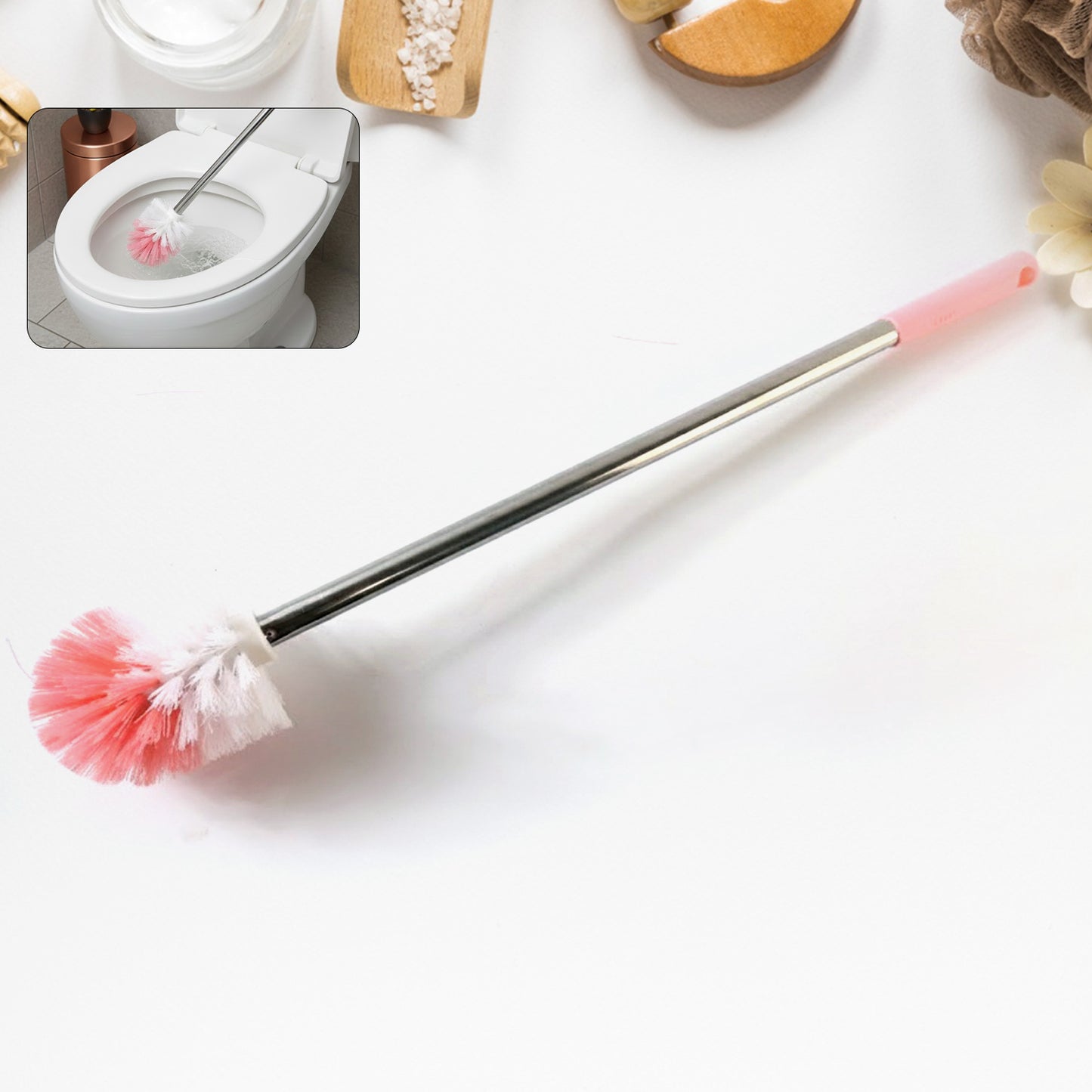 Long Handle Toilet Brush for Deep Cleaning - 1 Pc - Happy Price - Image 6