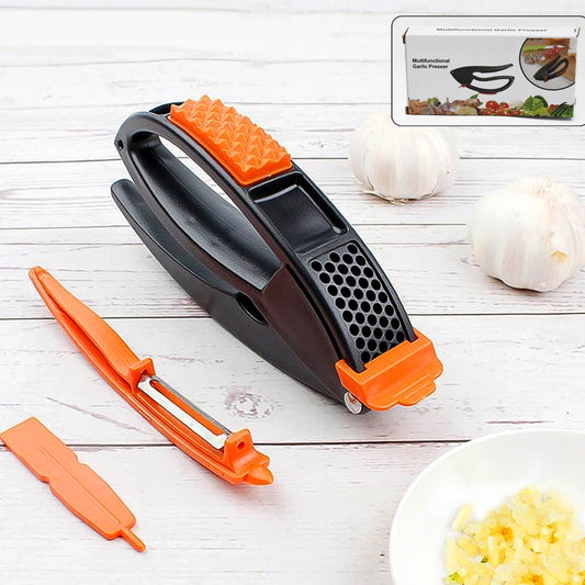 Multifunctional Garlic Press Garlic Mincing  Crushing Tool (1 Pc) - Happy Price - Image 1