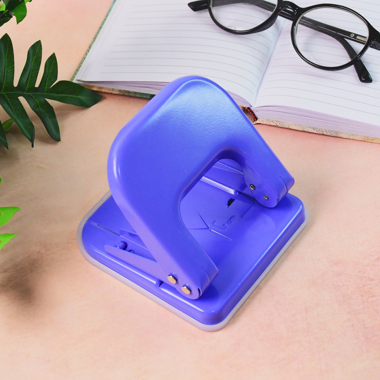 Heavy Duty Two-Hole Punch Machine with Metal Base - Up to 22 Sheets - Happy Price - Image 4