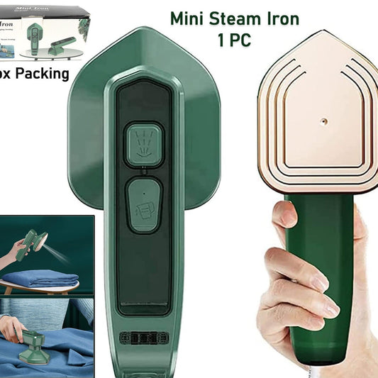 Mini Steam Iron Handheld Garment Steamer For Clothes - Portable Travel Household Ironing Machine Fast Heat Up Powerful Steam Compact Design For Travel And Home Quilting Sewing Iron Useful Gifts For Family Members Friends Birthday (1 Pc) - Happy Price - Image 1