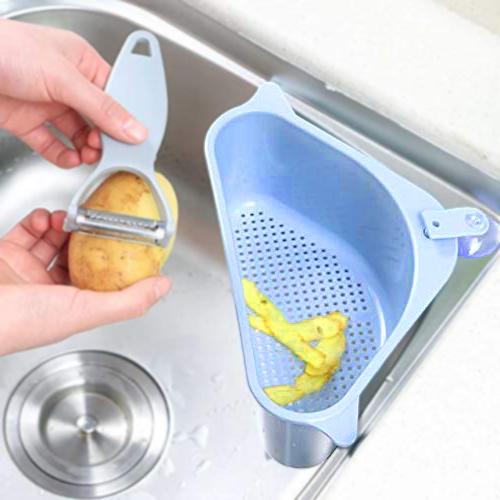 Triangular Multi Functional Drainer Shelf Sink Storage Holder - Happy Price - Image 3