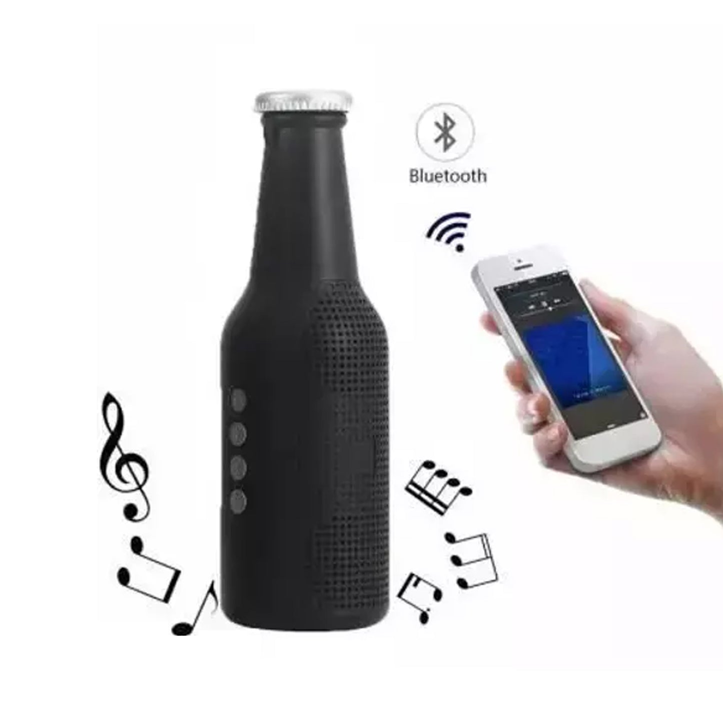 Bottle Shape Bluetooth Speaker And Weatherproof Enhanced Wireless Usb Rechargeable Calling  Fm  Aux  Usb  Sd Card Support Portable Bluetooth Speaker With Rich Deep Bass - Happy Price - Image 5
