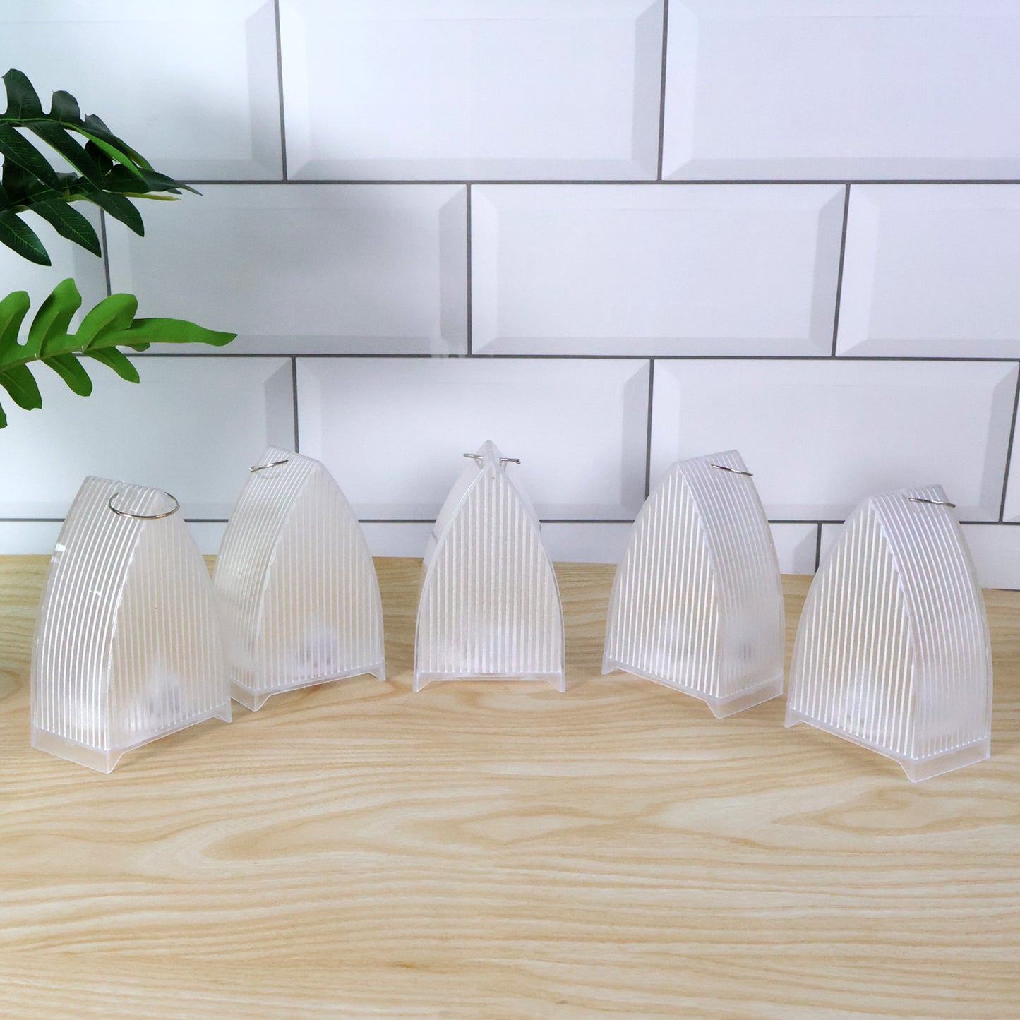 5 Pc Set Frosted LED Flameless Lantern Lights - Battery Operated Decorative Lamps - Happy Price - Image 4