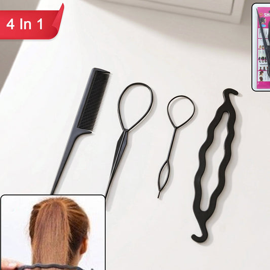 Multi Purpose 4 In 1 Hair Styling Tool Kit