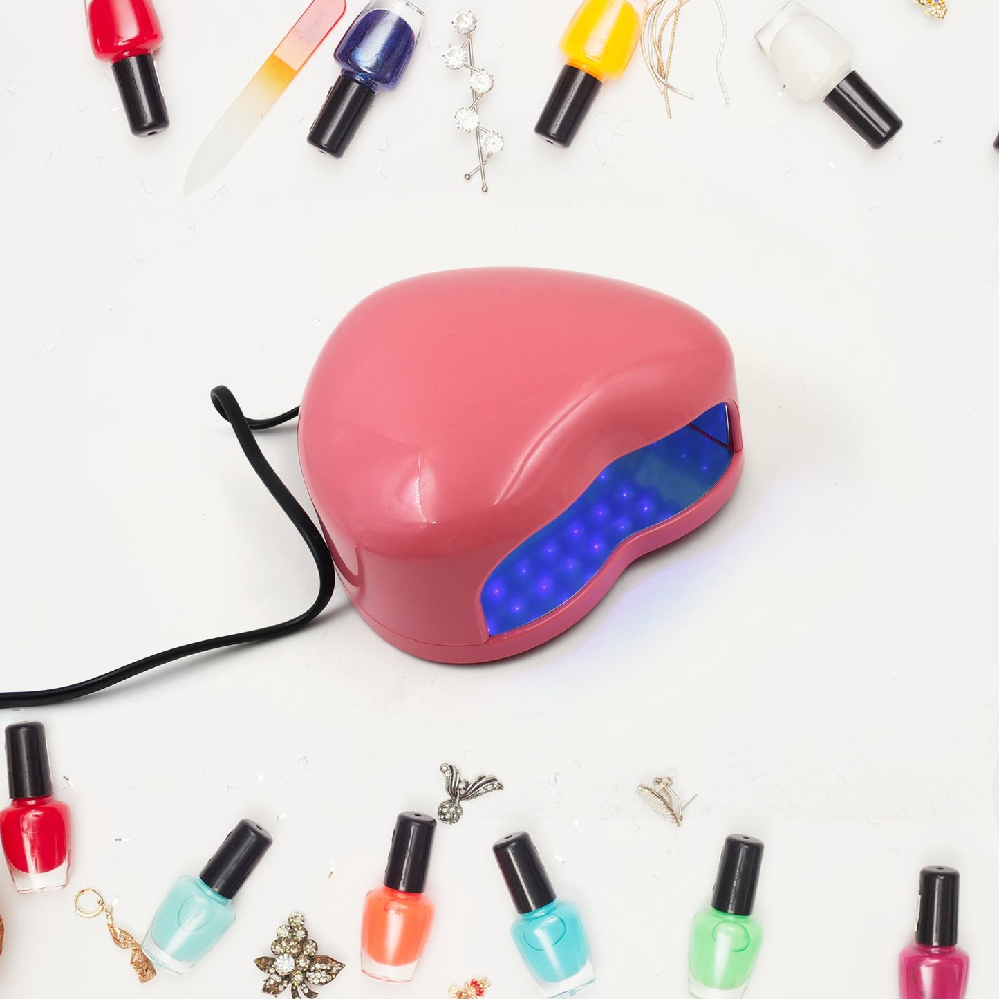 Led Uv Lamp Nail Dryer Gel Nail Lamp Nail Polish Curing Lamp (1 Pc  Mix Design) - Happy Price - Image 2
