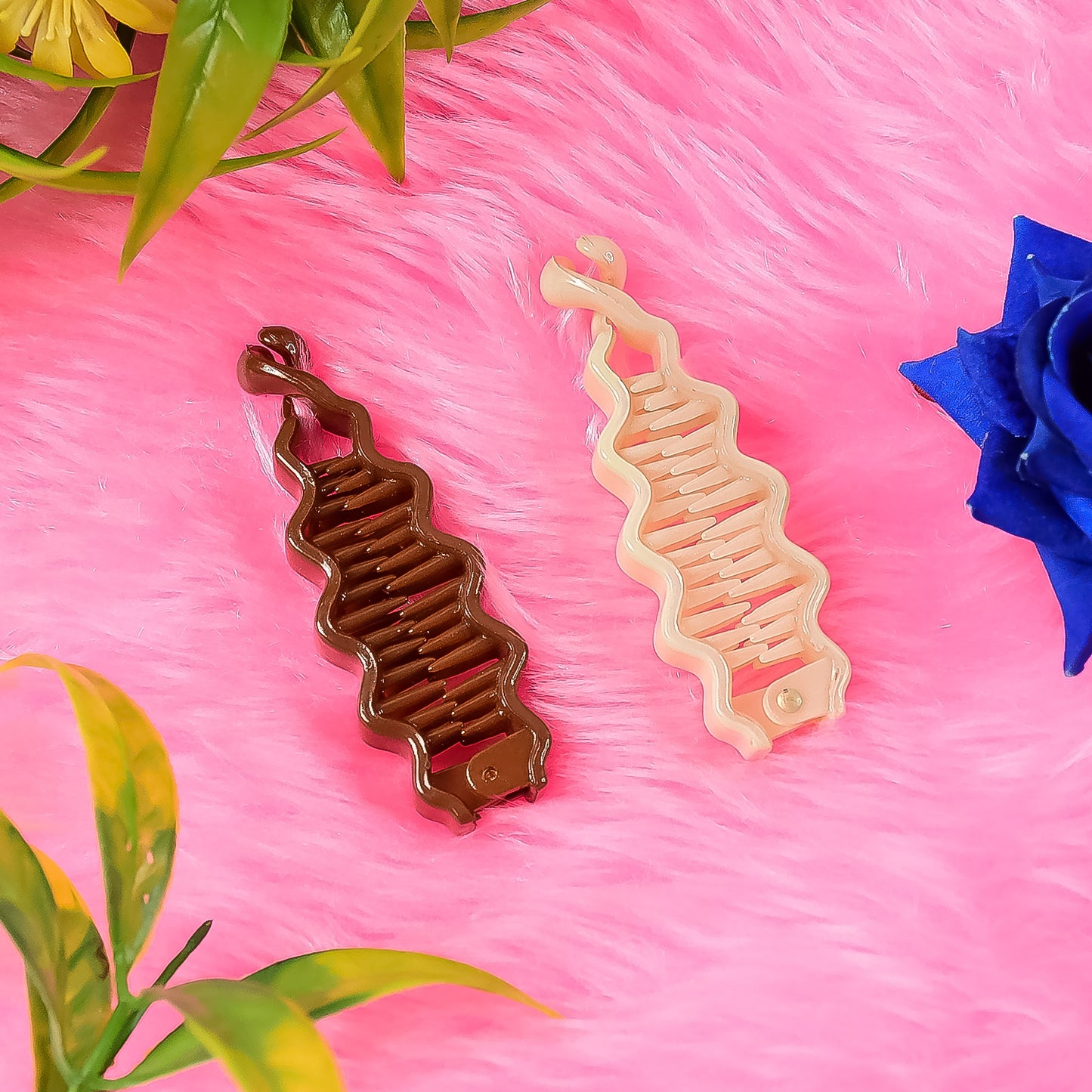 Strong Grip Plastic Hair Claw Clips - 1 Pc, Assorted Colors - Happy Price - Image 4