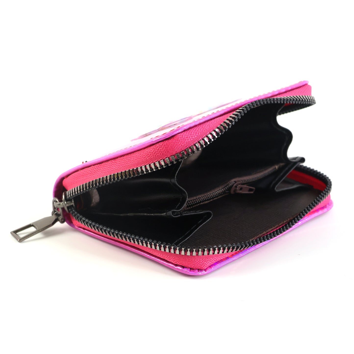 Vibrant Kids Wallet (1 Pc) - Stylish Zip Pouch with Glitter Bow - Happy Price - Image 4