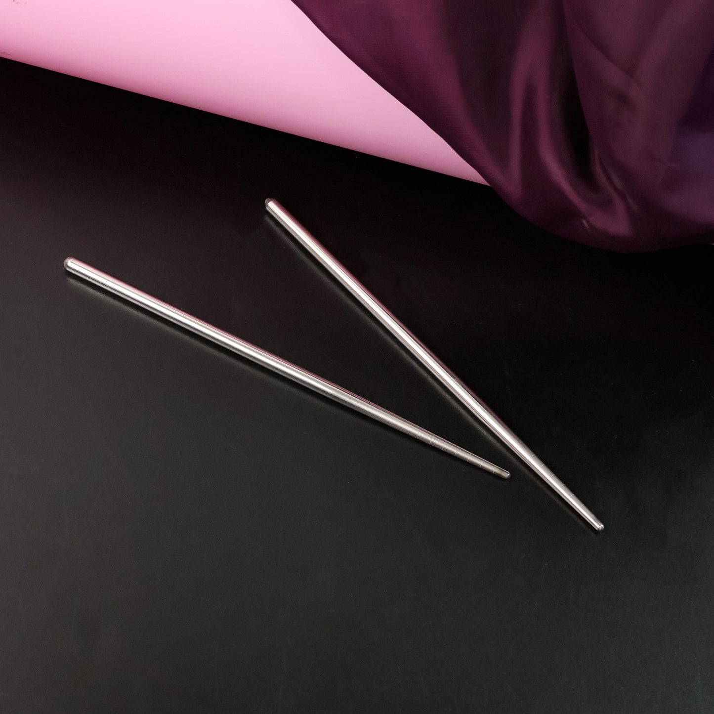 Durable Stainless Steel Chopsticks Set - 2 Pcs, Reusable & Easy Clean - Happy Price - Image 6