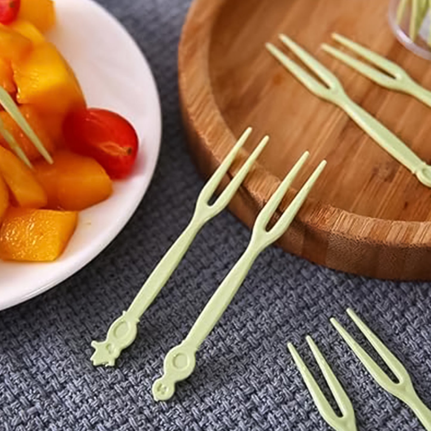 Plastic Dessert Forks - 50 Pcs Set for Cakes & Appetizers - Happy Price - Image 6