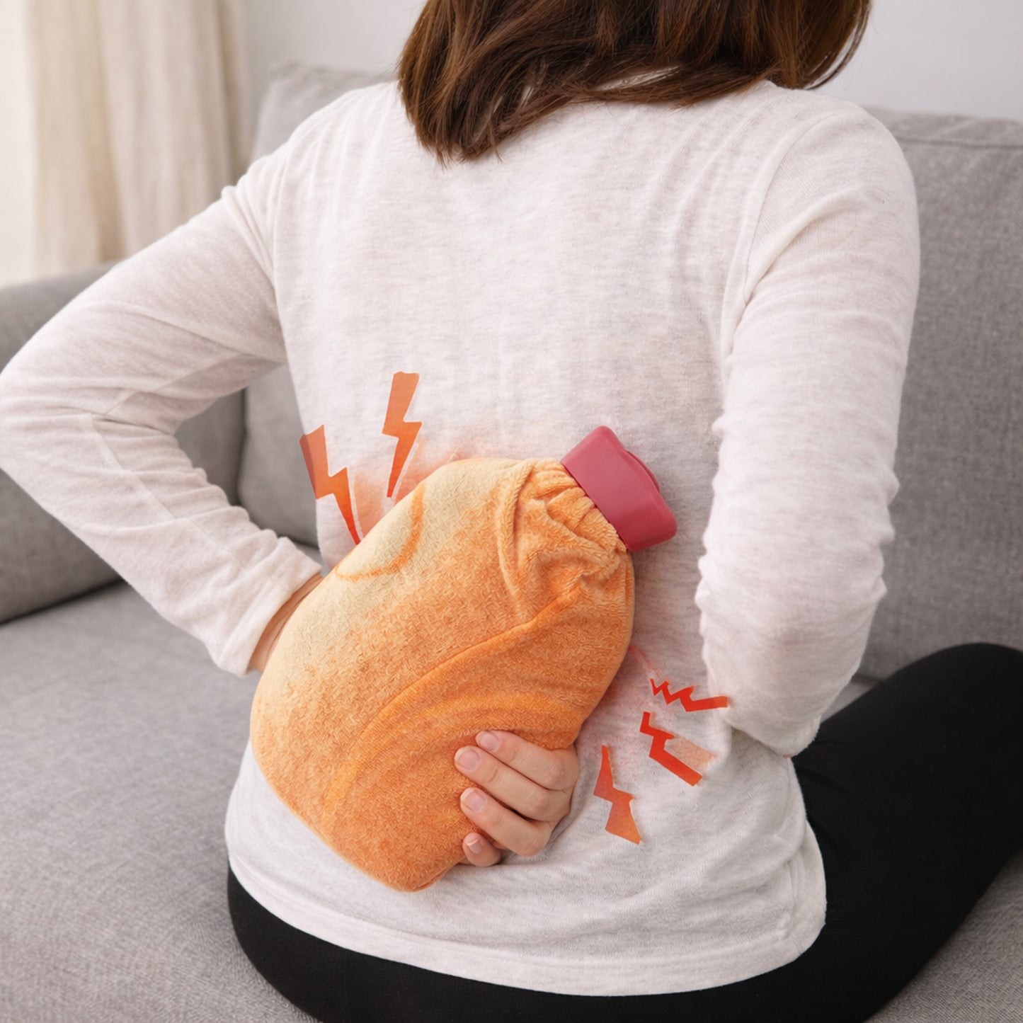 Soft Cover Reusable Hot Water Bag for Pain Relief & Warmth - 1 Pc - Happy Price - Image 6