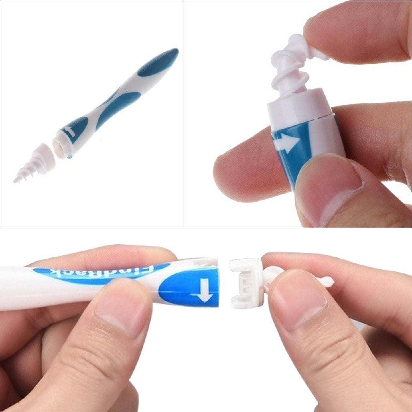Smart Swab Ear Cleaner with 16 Disposable Soft Tips for Gentle Earwax Removal - Happy Price - Image 5