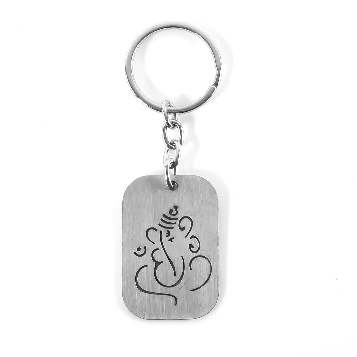 Ganesh Motif Metal Keychain - 1 Pc - Happy Price - Image 2