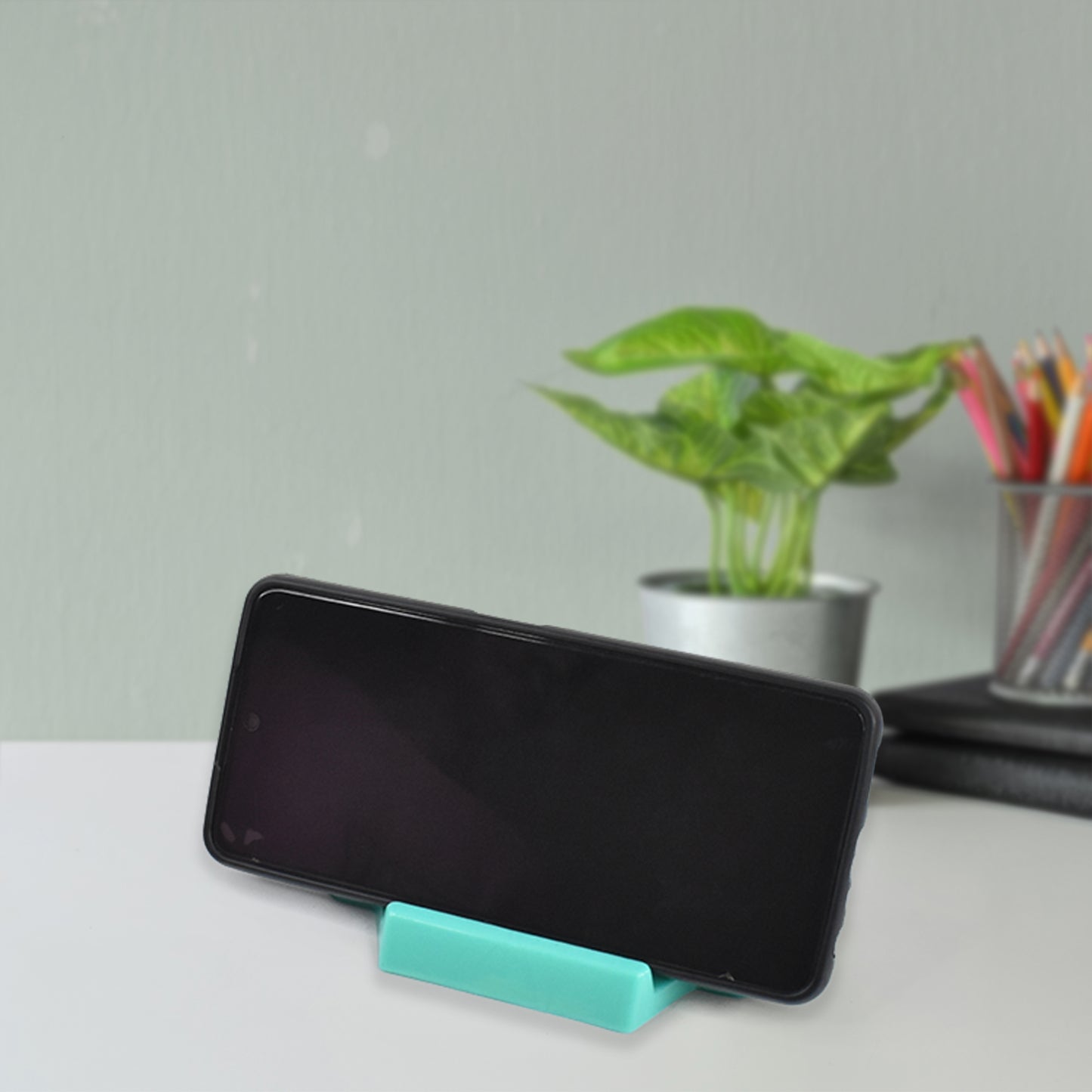 Plastic Mobile Phone Holder Stand - 4 Piece Set for Wall Mounting - Happy Price - Image 3