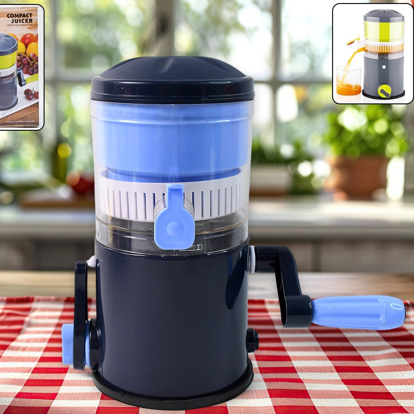 Ritu Hand Operated Compact Manual Juicer (Multicolor  1 Pc) - Happy Price - Image 1