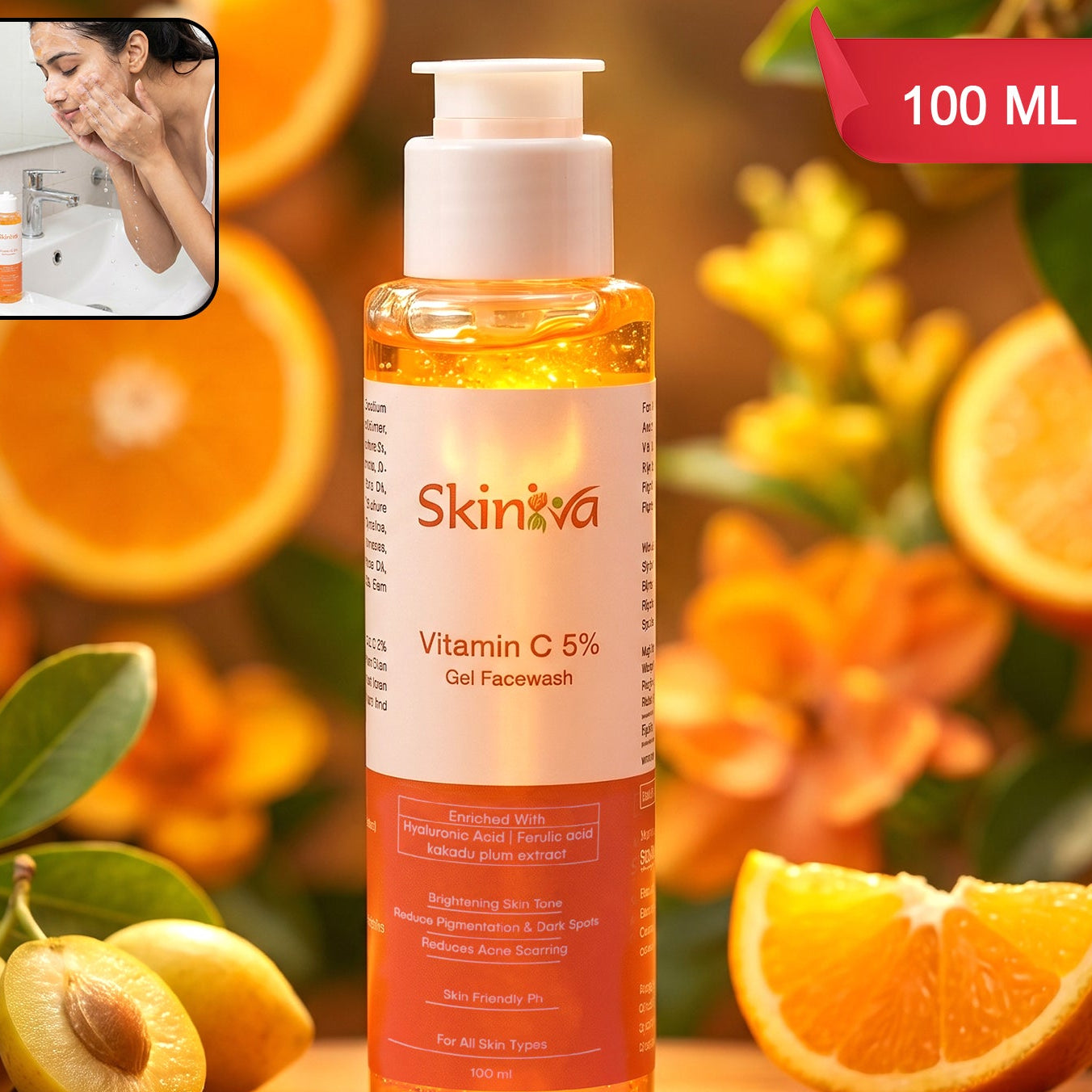 Brightening Vitamin C Gel Face Wash (1 Pc 100ml)