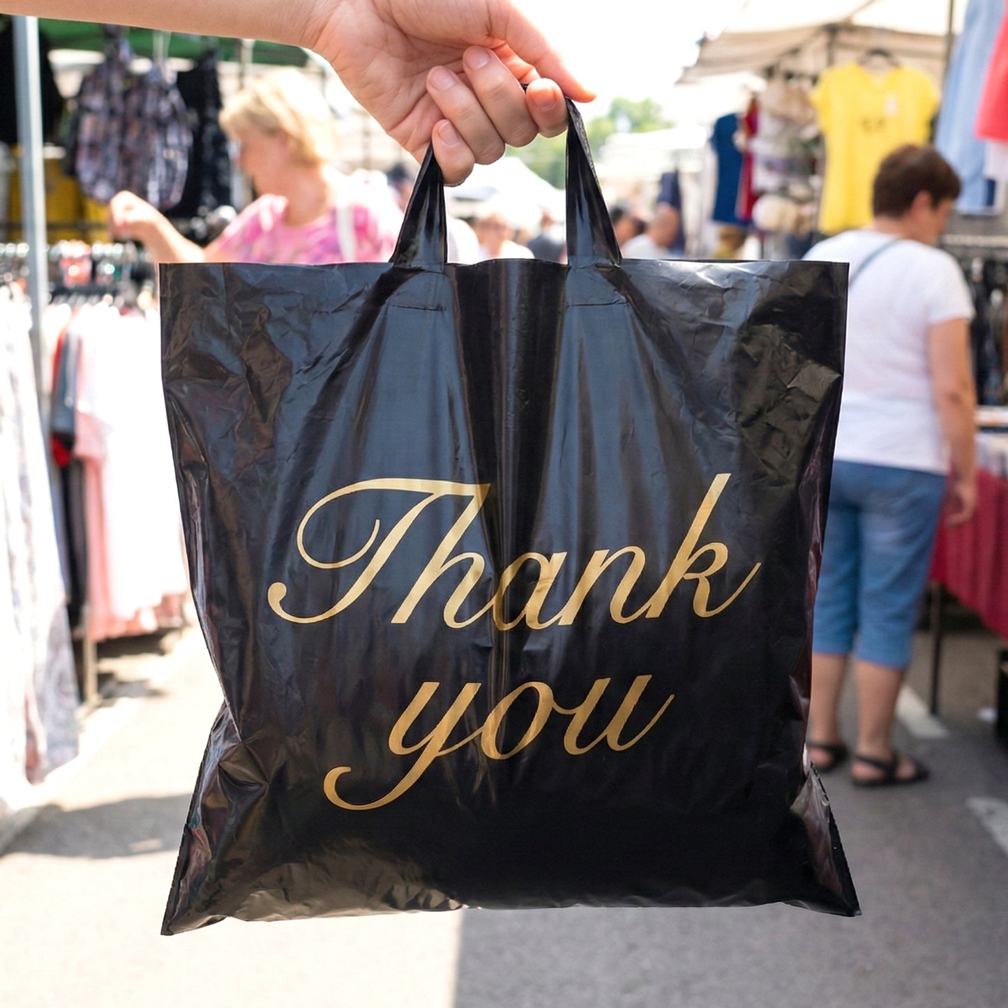 Thank You Printed Carry Bag - 25x34 Cm, 1 Piece - Happy Price - Image 3