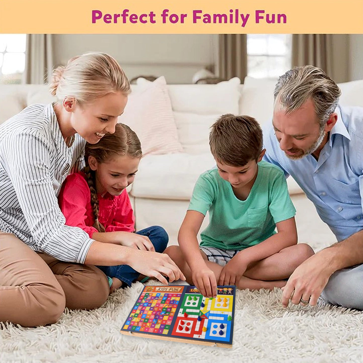 Wooden Board Game Set  Ludo Snakes  Ladders And Desktop Football (3-in-1) - Happy Price - Image 6