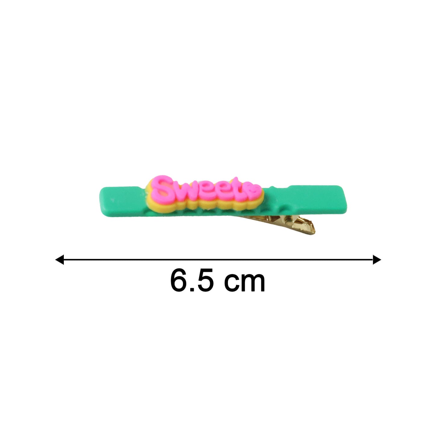 Sweet Text Hair Clips for Girls - 4 Pc Fashion Hair Pins - Happy Price - Image 5