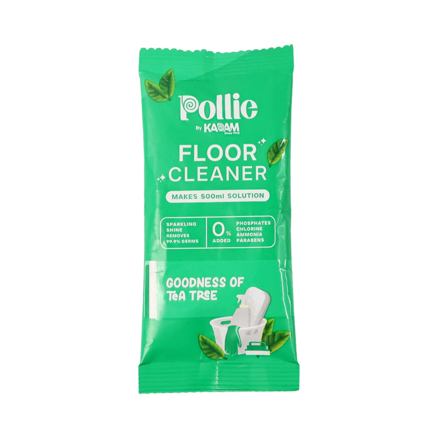 Pollic Kadam Concentrated Floor Cleaner Sachet - Tea Tree Fragrance (50 Gm) - Happy Price - Image 2