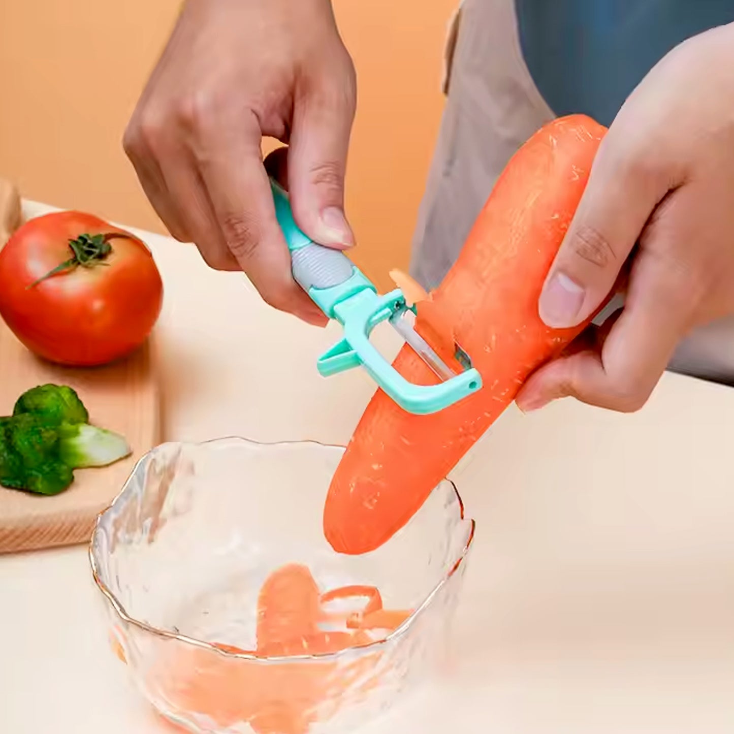 Multifunction Peeler Slicer With Plastic Handle (1 Pc  Mix Color) - Happy Price - Image 4