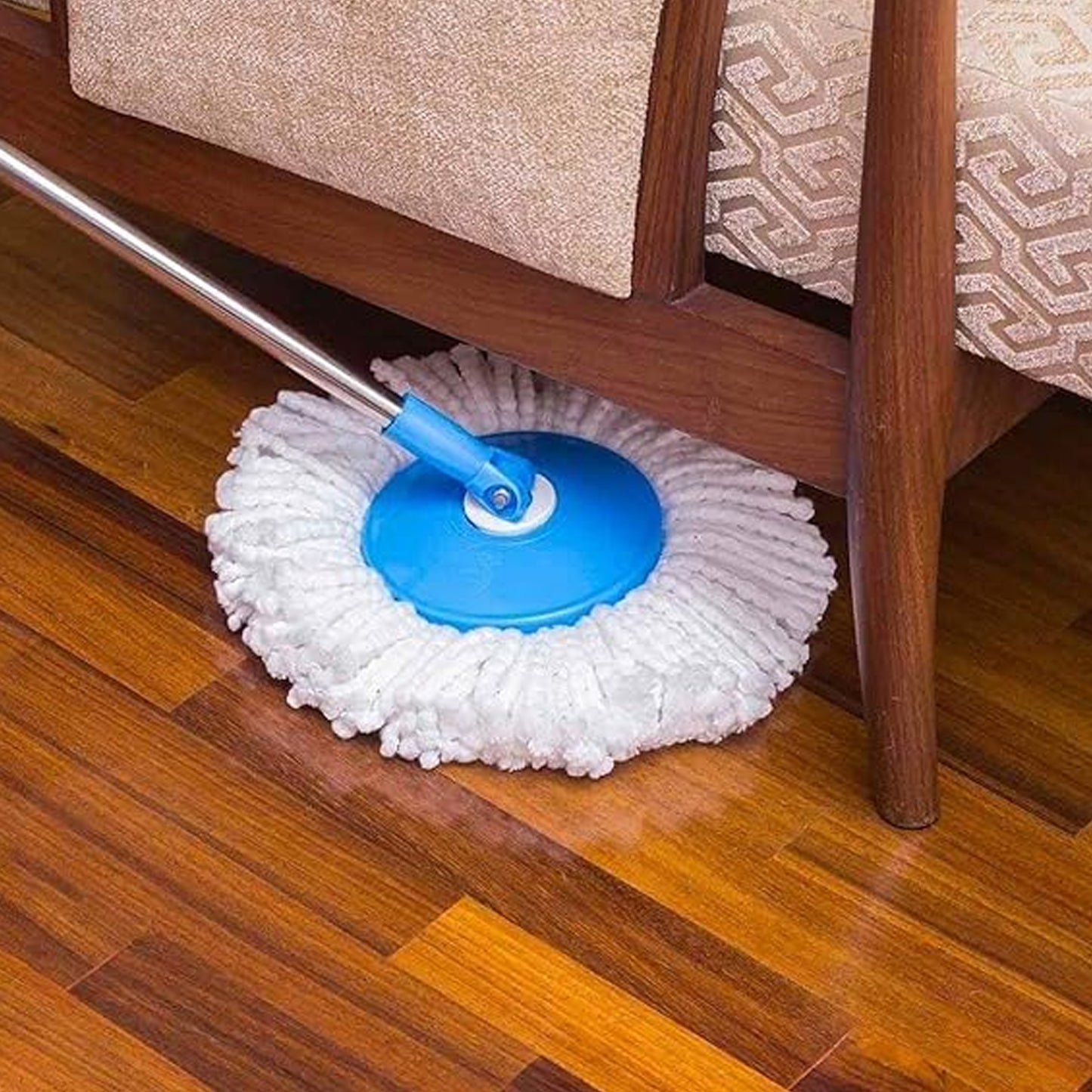 360 Spin Mop With Super Absorbent Microfiber Heads (1 Set) - Happy Price - Image 5
