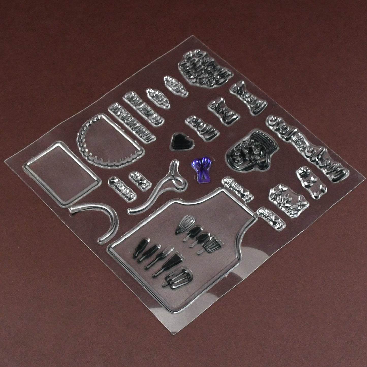 Reusable Rubber Stamp Tpr Stamp Diy Accessories Good Stamping Effect Diy Transparent Stamp Stick Repeatedly For Envelope For Diary For Invitation Letter Photo Album Decoration For Paper Crafts (Mix Design  1 Set) - Happy Price - Image 2