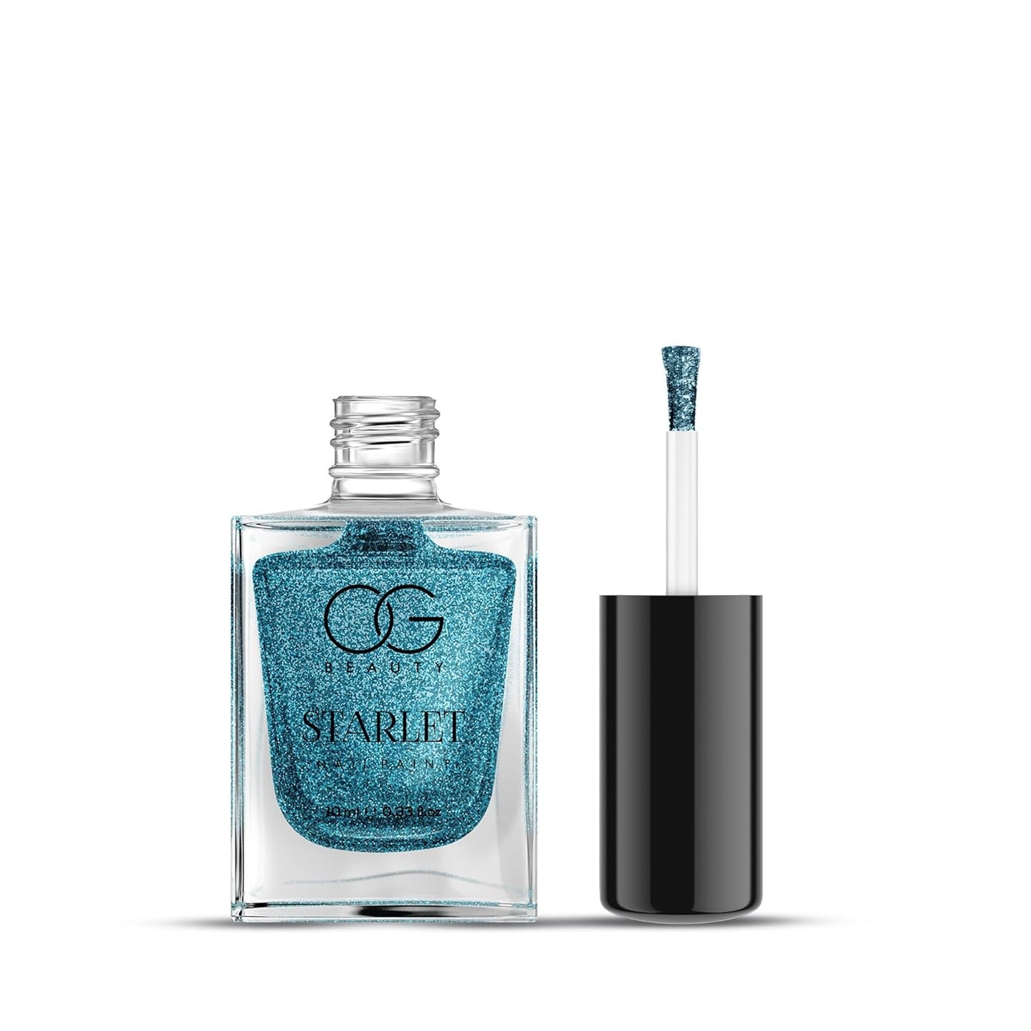 Aqua Bluebell Glitter Nail Paint - 10 ML, 1 Pc - Happy Price - Image 2