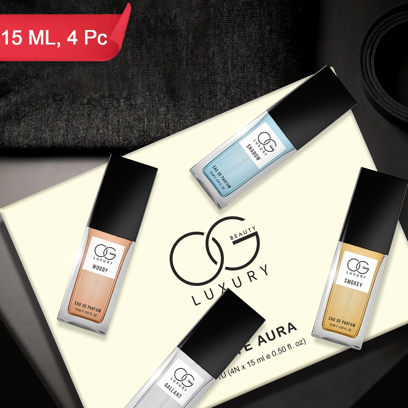 Luxury Perfume Gift Set - 4 Eau De Parfum Collection (4 x 15 ML) - Happy Price - Image 1