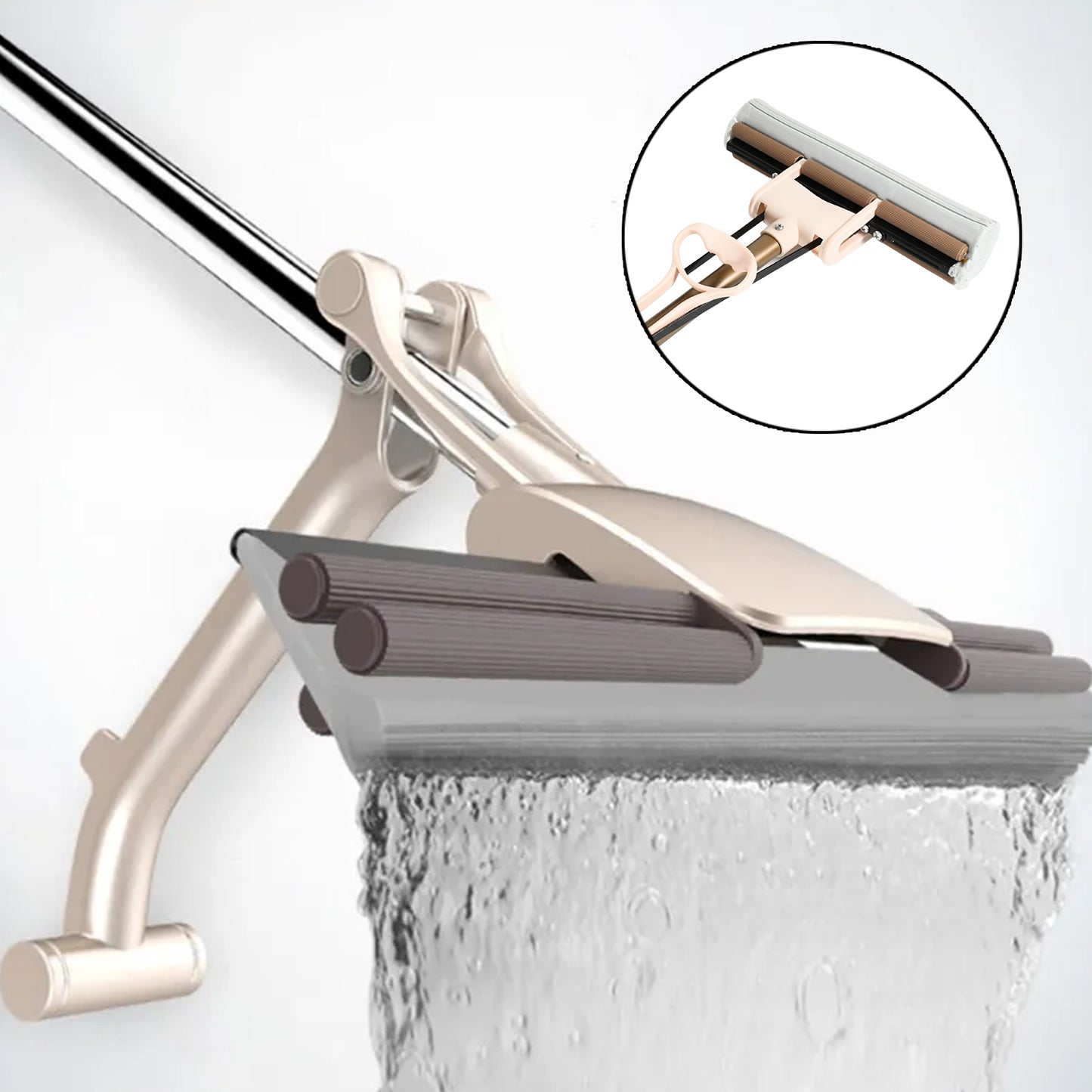Sponge Mop Super Absorbent Sponge-head-self-cleaning Miracle-mop - Happy Price - Image 2
