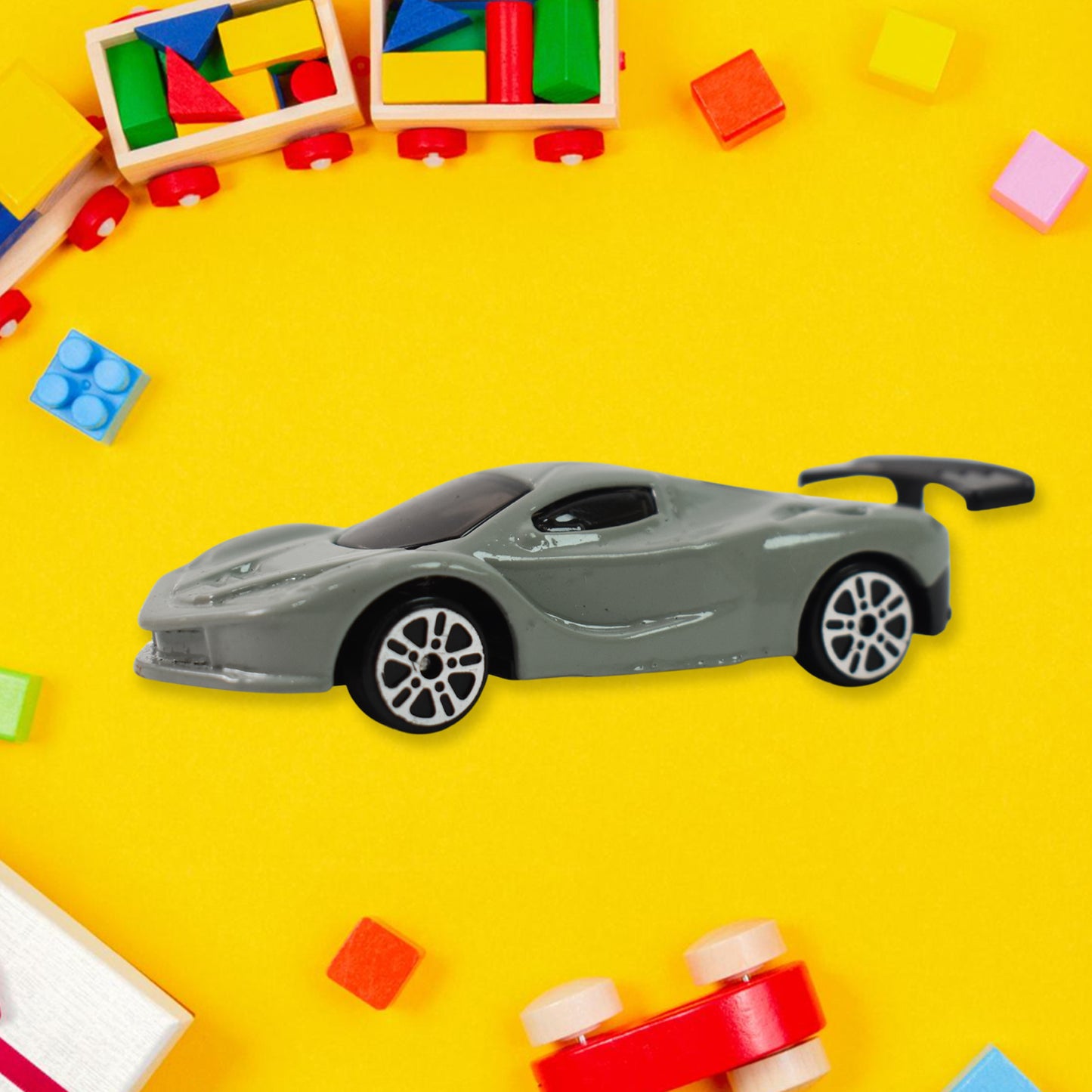 Metal Mini Car Toy Free Wheel Toy Vehicle (Multicolor  1 Pc) - Happy Price - Image 3