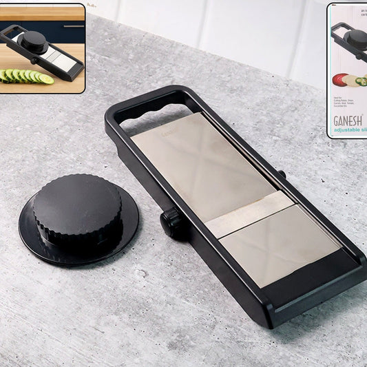 Adjustable Vegetable & Fruit Slicer with Stainless Steel Blade - Happy Price - Image 1