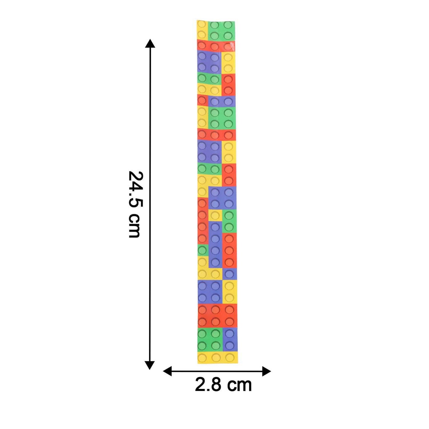 Colorful Brick Pattern Snap Bracelet Toy (1 Pc) - Fun Wristband for Kids - Happy Price - Image 5