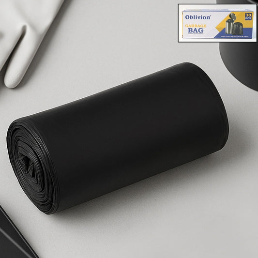 Medium Black Garbage Bags - 24 x 32 Inch (1 Piece) - Happy Price - Image 1
