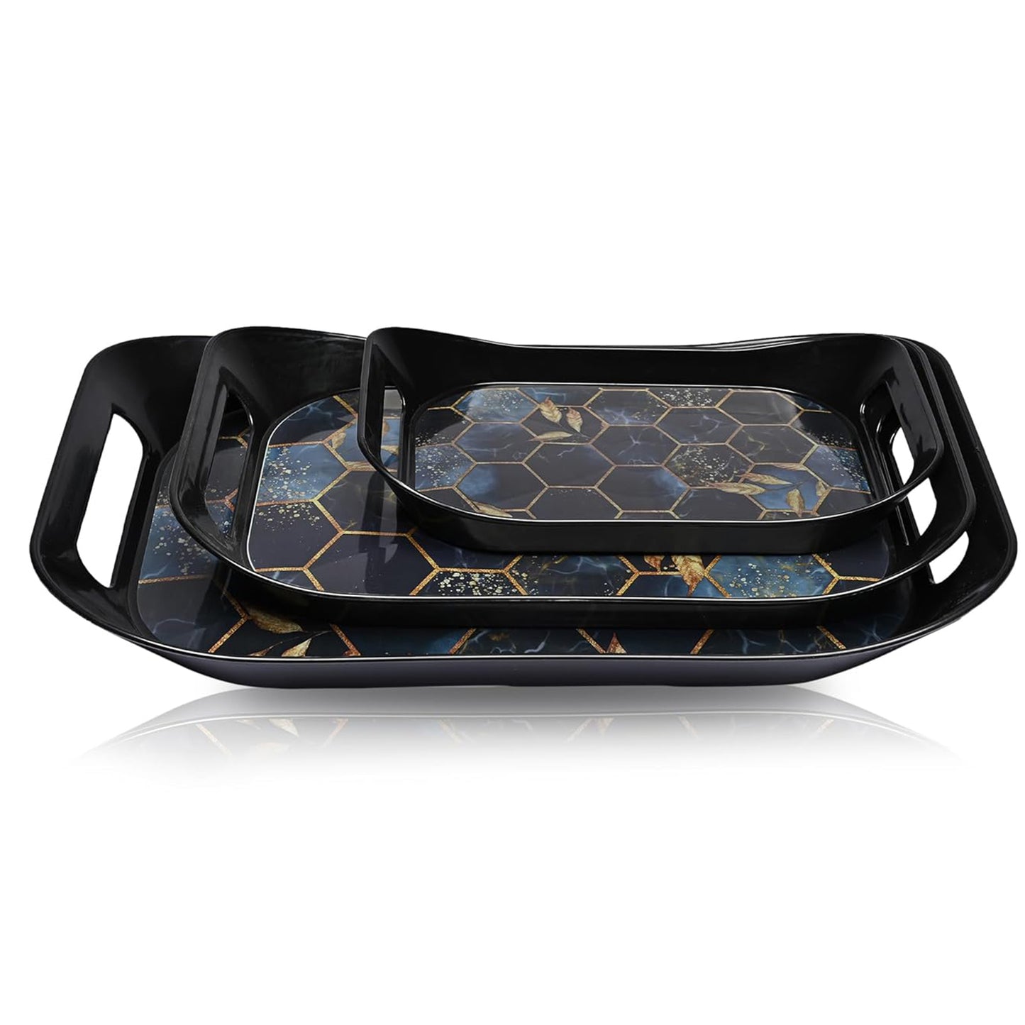 Premium Plastic Serving Tray (3 Pc) - Happy Price - Image 5
